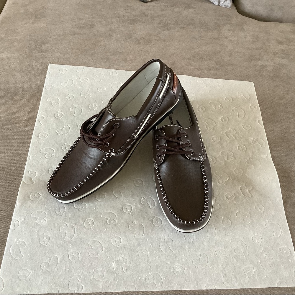 Brown Franco Vanucci loafers NWOT